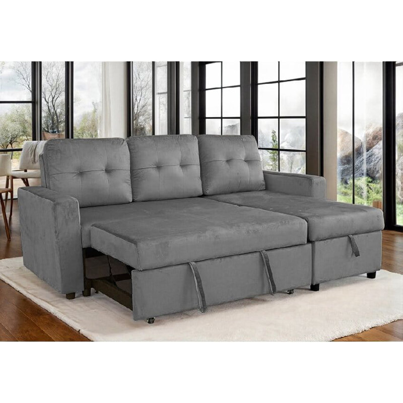 Simba 3 Seater Sofa Bed, Grey