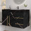 Meuble-lavabo flottant 35,2 po avec lavabo et plateau en faux marbre-2100154552