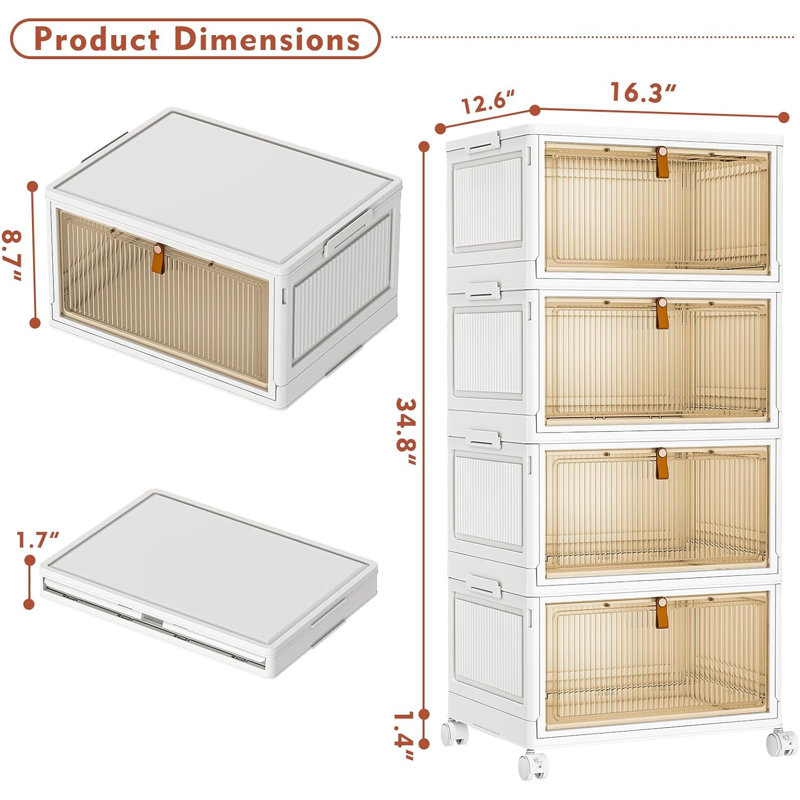 Hoomic Plastic Storage Tub & Tote, 28