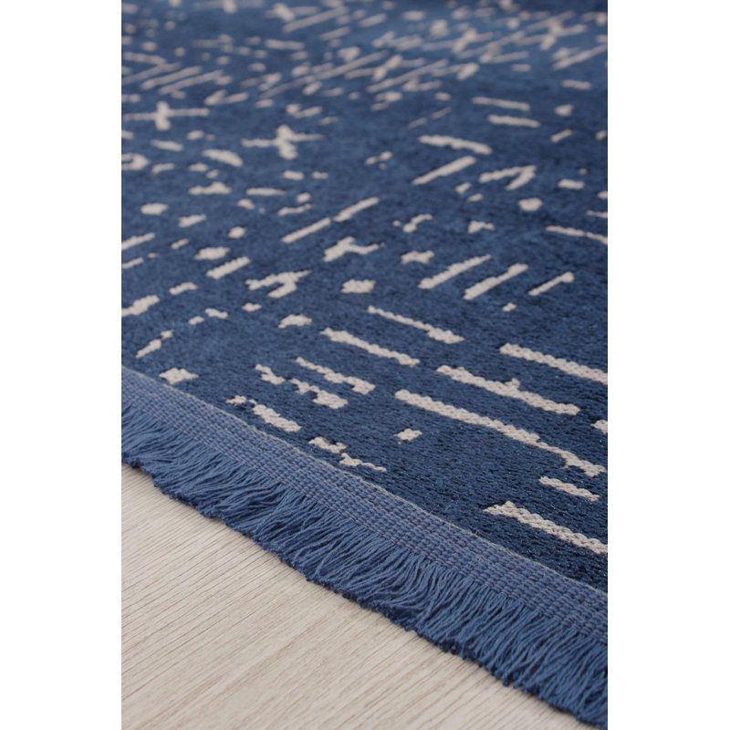 Tapis intérieur / extérieur en coton / polyester tissé à la machine Crystallee, Tapis de couloir 3 pi 3 po x 9 pi 10 po