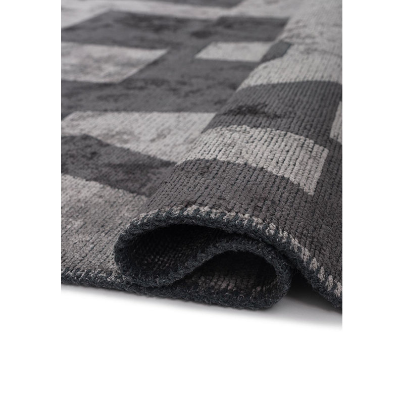 Rapture Abstract Area Rug in Brown, Rectangle 7'10" x 11'2"