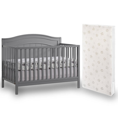 Oxford Baby Nolan 2 Piece Nursery Set Includes 4 In 1 Convertible Crib (Dove Gray) And Perfect Comfort Mattress -  OxfordBaby, Composite_7BE73730-8502-45A2-831E-50F689D02BFE_1716411733