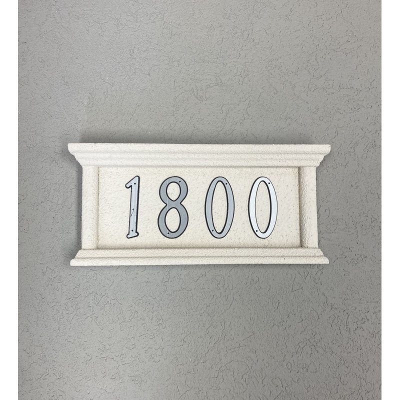 Tuscan Address Plaque