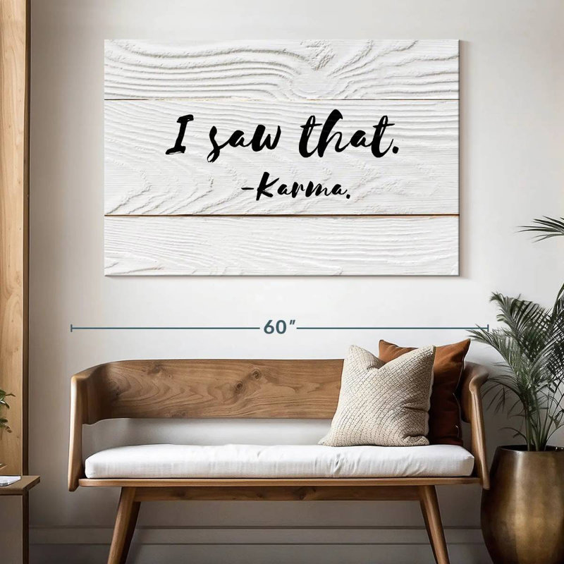 Tergel Karma Humor Typography, 34" H x 51" W