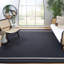 Tapis noir en coton tissé à plat Josie-154332767