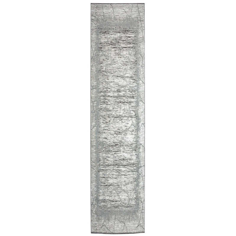  Tapis gris Davide 1229, Tapis de couloir 2 pi 2 po x 7 pi 7 po