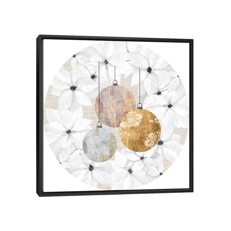 Imprimé sophistiqué «Christmas Collection» par Grace Popp - reproduction, Pas de tapis, H 26 po x l 26 po x P 1,5 po