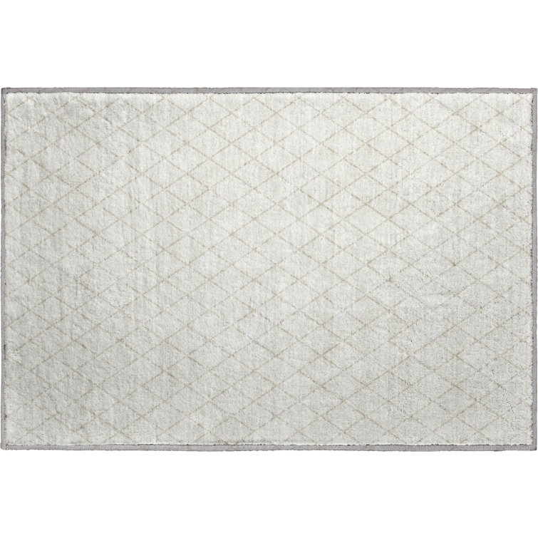 Premium Machine Washable Prisco Ivory Rug