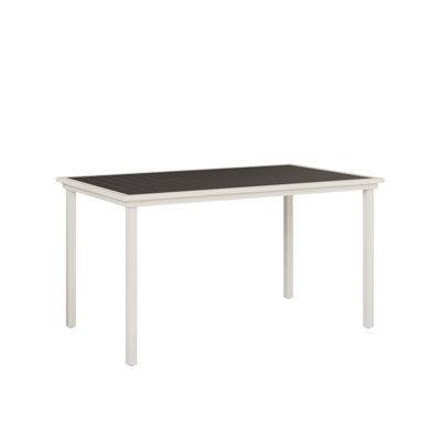Berlin Gardens Vida Aluminum Top With Matte White Base 73″ Bar Table
