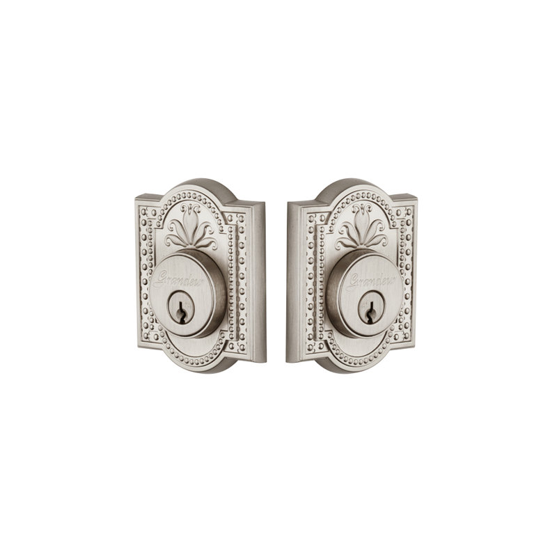 Parthenon Double Cylinder Deadbolt, Satin Nickel