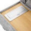 Canapé modulaire en U avec table basse mobile et pratique, gris - Mécanisme de chargement de pièces de décoration intérieure, conception avancée-2033124193