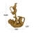 Polystone Monkey Decorative Gold Sculpture