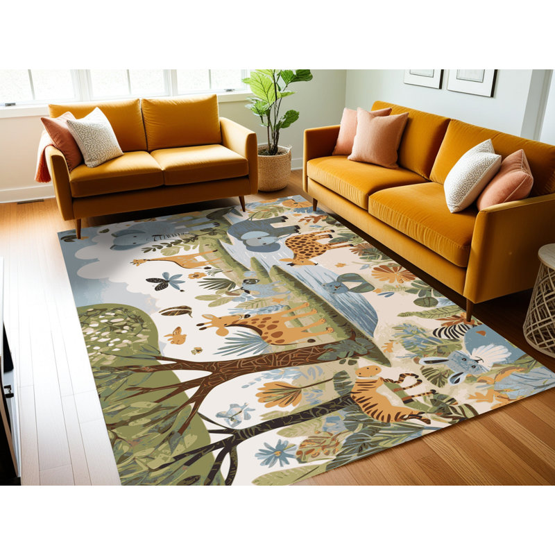 Tapis lavable Indigo, Rectangulaire 3 pi x 5 pi