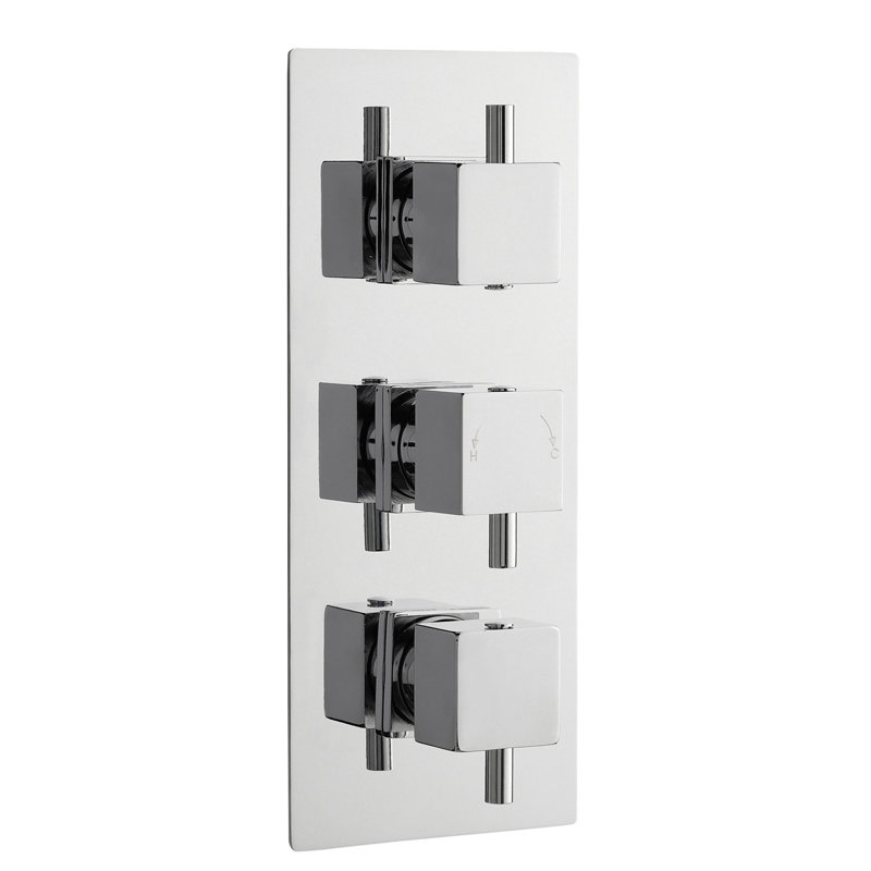 Triple Concealed Thermostatic Shower Valve