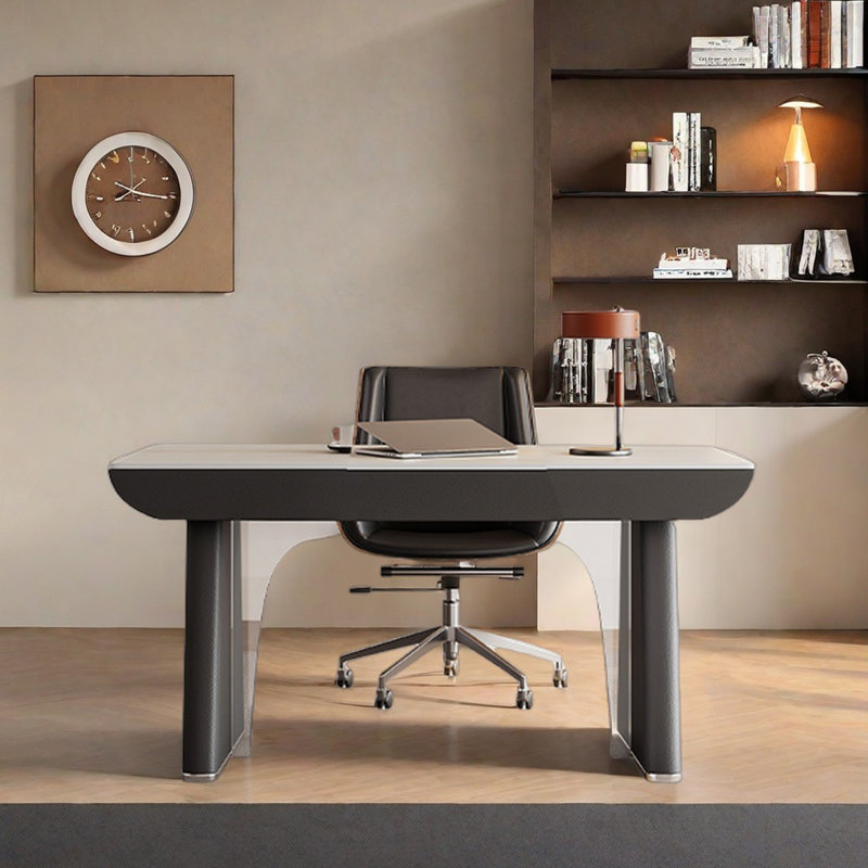 Long banc de travail noir, 29.53" H x 55.12" W x 27.56" D