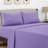 Lux Decor 4-Piece Ultra Soft Microfiber Sheet Set Deep Pocket Fitted Sheet, Wrinkle-Resistant & Easy Care Bedding-960111324-960111335
