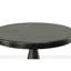 Table de salle à manger ronde classique noire de 36 pouces avec piédestal compact-1212834665-1328360580