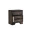 Table de chevet 2 tiroirs 1Pc