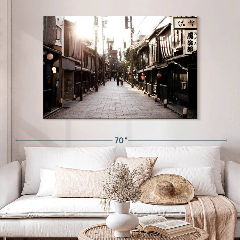 Rue traditionnelle japonaise Nicci, H 34 po x l 51 po