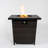 Square Steel Fire Pit with Wicker Base