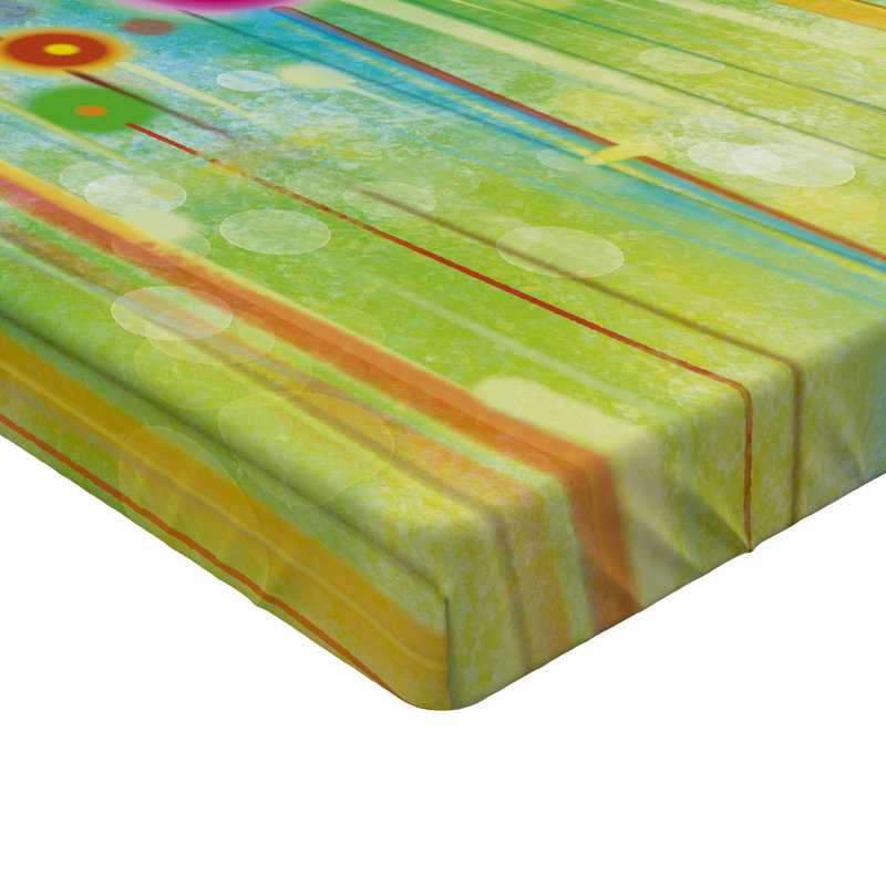 Microfiber Floral Fitted Sheet, Full Fitted Sheet