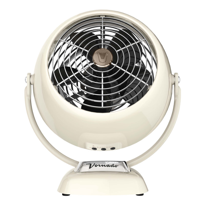 Timeless VFAN JR. Vintage Air Circulator Fan, Vintage White