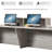 94.5-Inch Vintage Front Desk for 2, Spacious Leg Room, Ideal for Office or Computer Desk