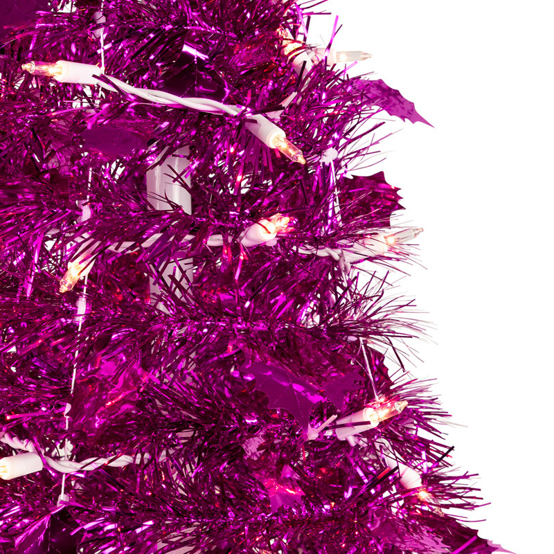 Arbre de Noël artificiel rose 6 pi