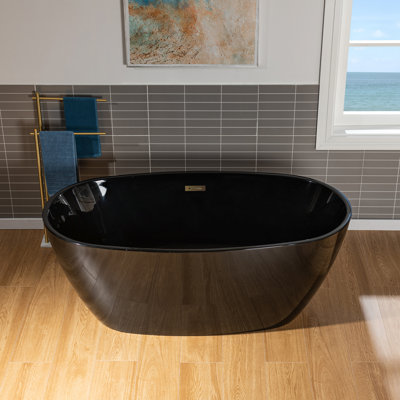 Ember 59'' x 32'' Soaking Acrylic Bathtub