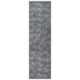 Rambo Modern Arch Pattern Stripe Area Rug Black/Ivory/Gray