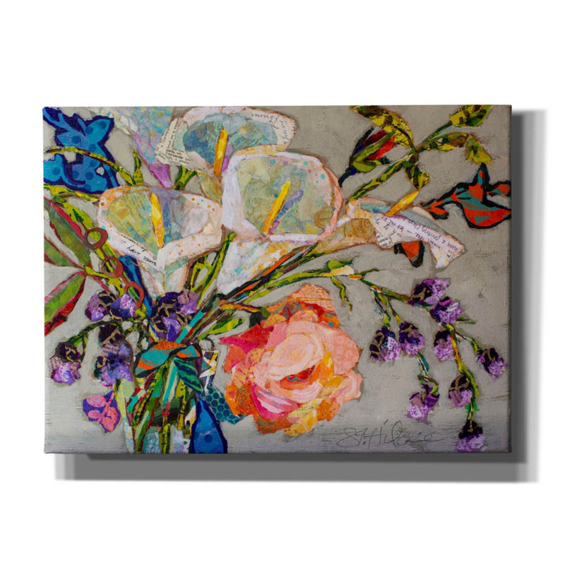 «Calla Lillies» par St. Hilaire Elizabeth, art mural sur toile, H 12 po x l 16 po x P 0,75 po