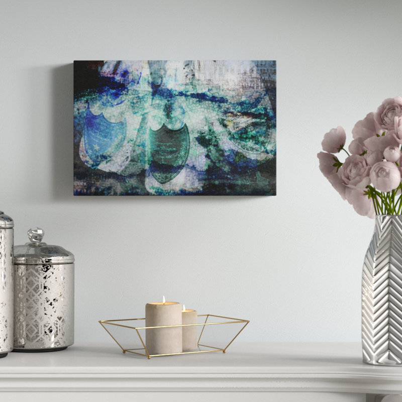 " Champagne Bath Reverse ", 24" H x 36" W x 1.5" D