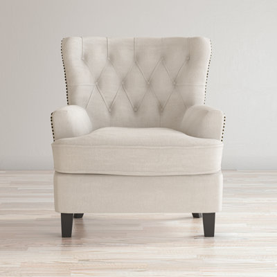 Ines 33" Wide Tufted Polyester Blend Armchair