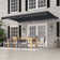 Semi-Cassette Patio Awning with LED Lights - Moroccan Collection 