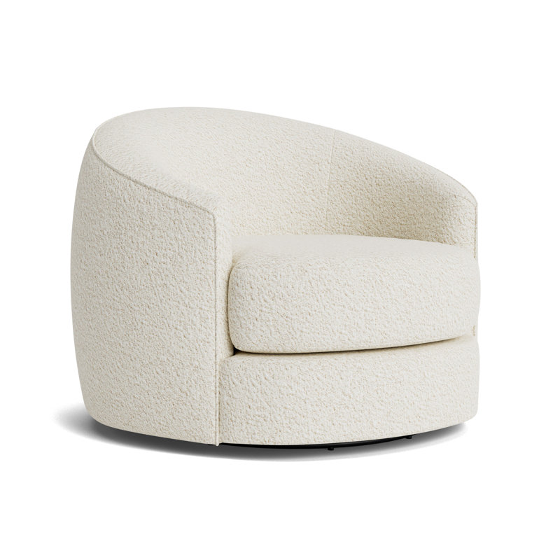 Giselle Full Swivel Chair, Berber - Cream