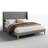 Linen Upholstered Platform Bed Frame with Wingback Headboard-1929131610-1929131622