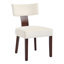Ensemble de 6 chaises d'appoint rembourrées en bois massif avec dossier incurvé-126127975-126127978-126127979