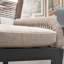 Tabouret de bar de terrasse Idlir avec coussin