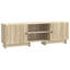 Unfinished TV Stand for TVs up to 65" with Fireplace Included-1263302576