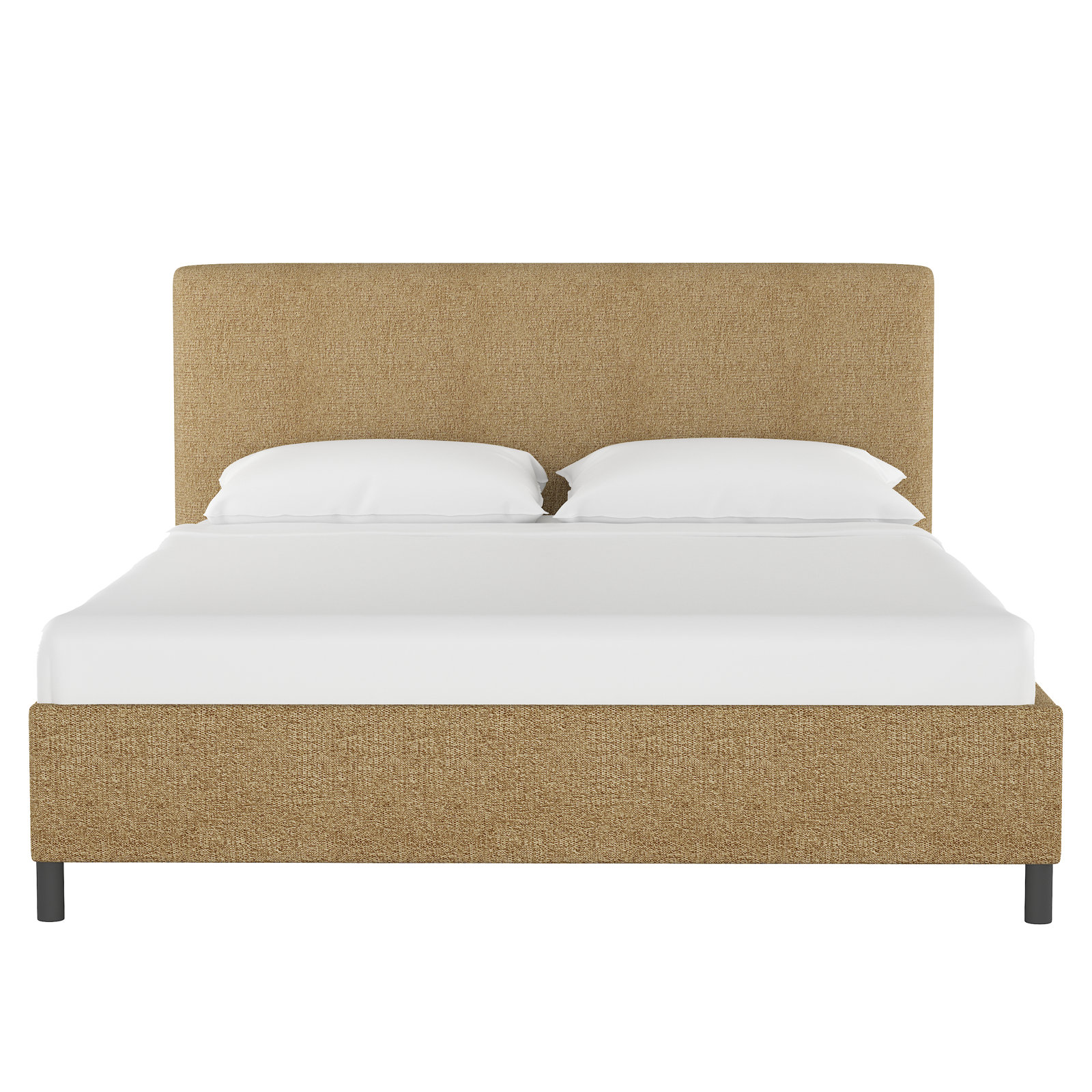 Pyburn Platform Bed, Full, Distressed Saddle Brown Performance Faux Leather