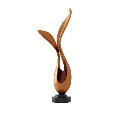 Modern Glass Steel Finial Decorative Object