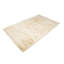 Tapis rectangulaire beige en laine touffeté à la main