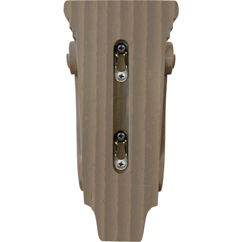 Petit corbeau en bois de pilastre traditionnel l 4 3/4 po x P 1 3/4 po x H 10 po (paquet de 4), Noyer