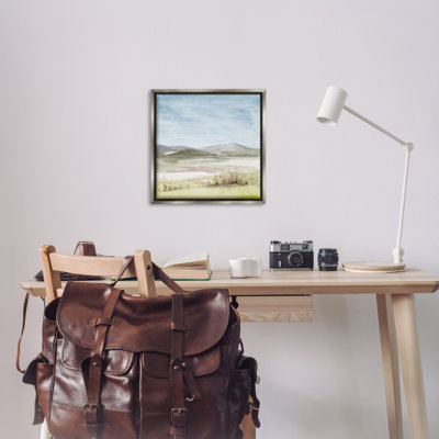 "Crisp Morning Mountains", art mural sur toile flottante noire par Lanie Loreth