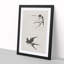 Two Swallows by Sakai Hoitsu - Picture Frame Painting Print on MDF-55605879-55605884