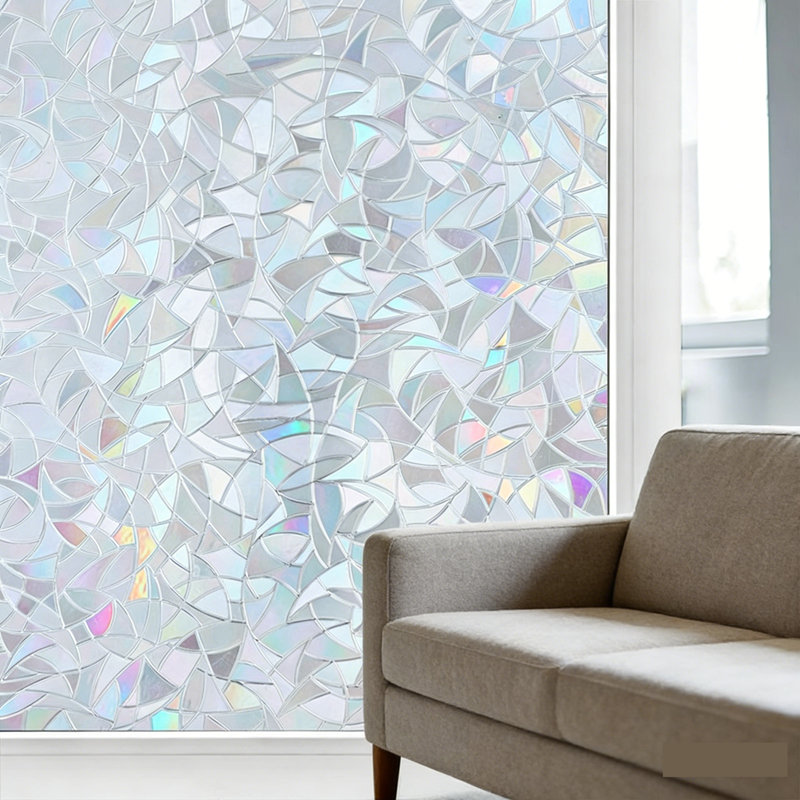 Privacy Protection Electrostatic Glass Film Bathroom Window Door Glass Sticker Adhesive-Free Privacy Protection Opaque Sticker For Home Privacy Decoration