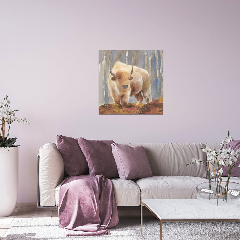 «White Buffalo» par Stellar Design Studio - impression non encadrée, H 24 po x l 24 po x P 0,25 po