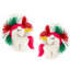 Ensemble de figurine décorative à pendre licorne en feutre
