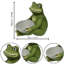 Statue de grenouille tenant un bol