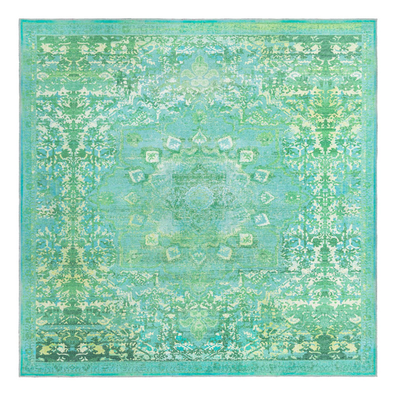 Bitteridge Oriental Indoor Rug, Square 7'10" x 7'10"